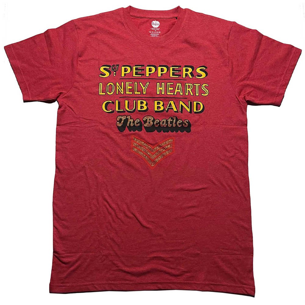 THE BEATLES ビートルズ (結成 65周年 ) - Sgt Pepper Stacked / Diamante(ブランド) / Tシャツ / メンズ - PGS